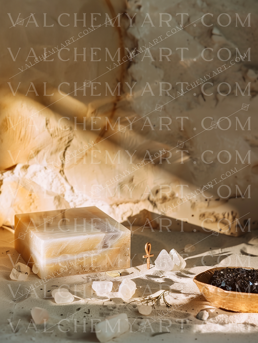 Crystalline Offering on Sandstone