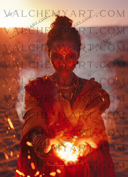 Flame Bearer at Dusk