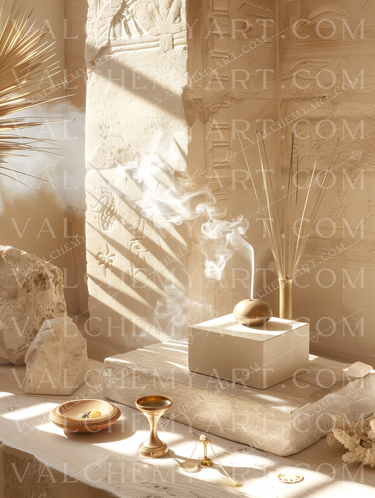 Sunlit Temple Ritual Altar