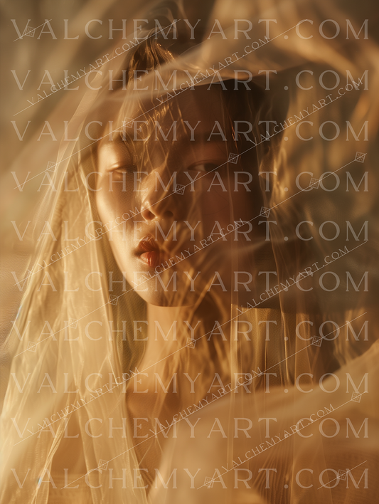 Golden Veil Portrait