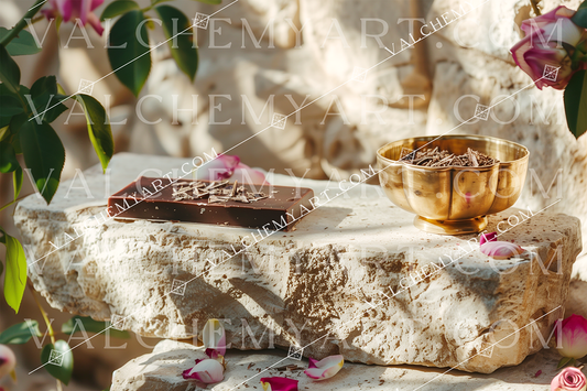 Cacao Rose Petal Offering