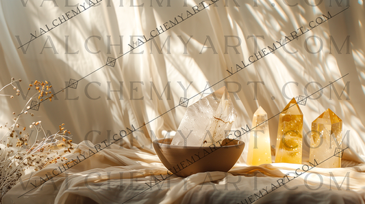 Golden Light Quartz Altar