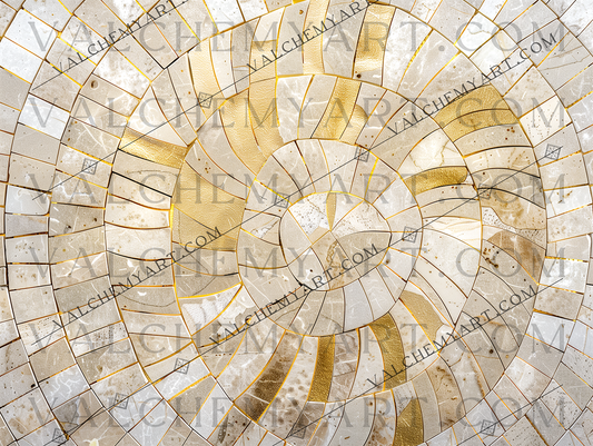 Golden Spiral Mosaic