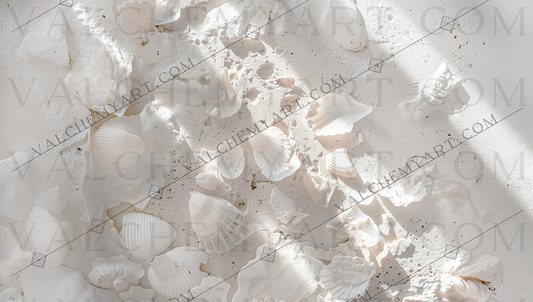 Shell Fragments on Coral Dust