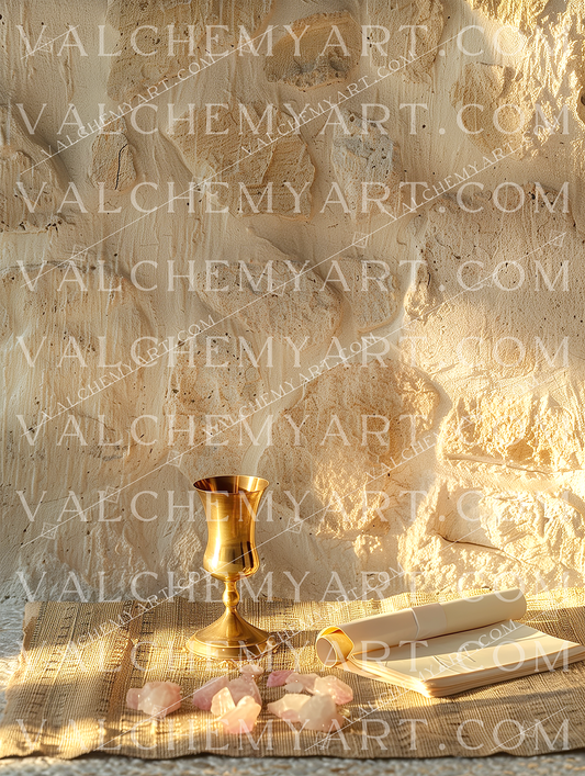 Sunlit Scroll and Rose Quartz