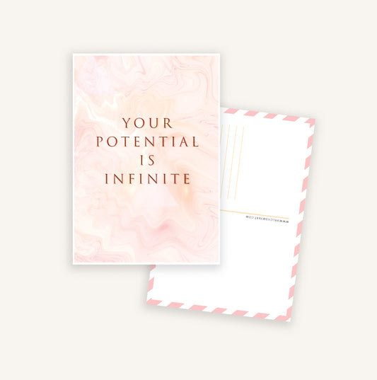 YOUR POTENTIAL IS INFINITE POSTCARD